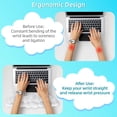 thumbnail image 3 of Cloud Ergonomic Memory Foam Keyboard & Mouse Wrist Rest (Medium, White, Faux Leather), 3 of 3