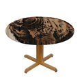 thumbnail image 3 of Orinice Brown Bear Round Table Cover Stain Resistant Washable Indoor Outdoor Tablecloth Kitchen Dining Wedding Parties Waterproof 100% Polyester Fiber 54-58, 3 of 8