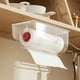 thumbnail image 5 of Soporte para rollos de papel higiénico, estante para servilletas y papel, organizador de cocina, montado en la pared rojo, 5 of 8