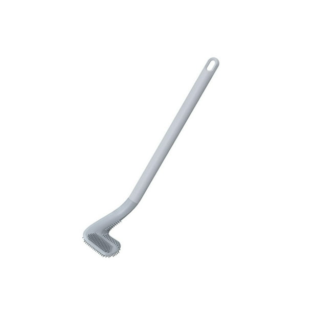 SEMIMAY Handle No Dead Brush Corner Toilet Cleaning Brush WallMounted Glue Soft Cleaning