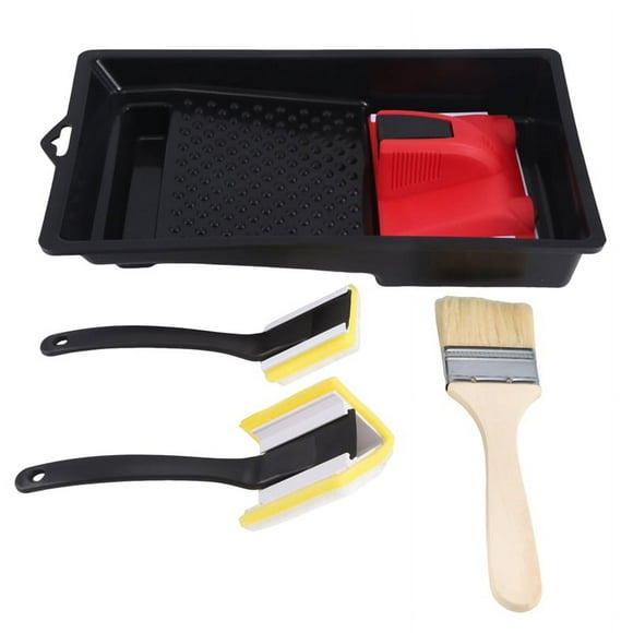 Paint Edger with Trim and Touch-Up Pad,Corner Painter,Paint Tray,Painting Wall Edges Pad,Paint Edger Tool for Walls