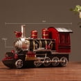 thumbnail image 3 of Modelo de locomotora retro, adornos artesanales de resina, bares, , locomotora, , grandes regalos para niños de las edades rojo, 3 of 6