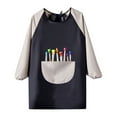thumbnail image 6 of RUTAYY Children Boys Girls Art Smock Long Sleeve Painting Apron Craft Protective Coverall with Pocket Playful Vacation Tops, 6 of 6