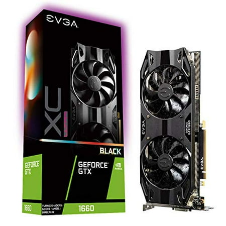 Evga 06G-P4-1165-KR Nvidia Geforce Gtx 1660 Xc Ultra Black Gaming 6gb Gddr5 Dvi/hdmi/displayport Pci-express Video