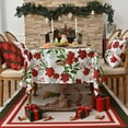 thumbnail image 5 of Christmas Tablecloth Large Size 55x94 Inches Holiday Party Table Cover Rectangle Tablecloth Christmas Tree Pattern Polyester Tablecloth Festive Dining Decor, 5 of 5