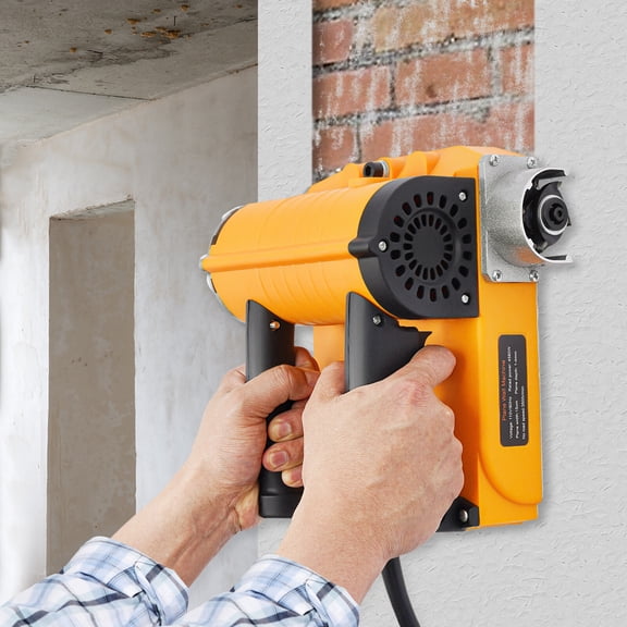 110V 4580W Modern Shovel Machine Electric Wall Scraper Planner Wall Planing Machine Orange 9.84*9.84*5.51in