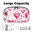 thumbnail image 3 of Valentine's Day Digital Pouch Oxford Cloth Waterproof Storage Bag Collapsible Cable Organizer Wire Cord Holder 5.9x9.44x3.14 in, 3 of 6