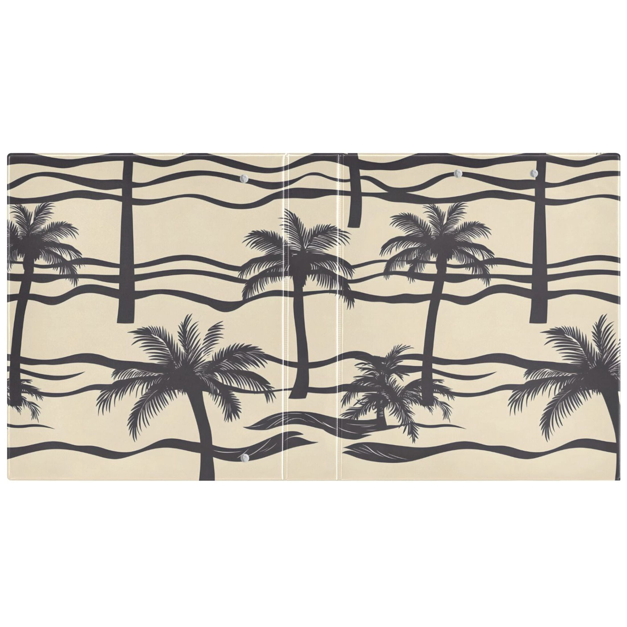 ALAZA Palm Tree-a5 Hardcover 3 Ring Binder 1.5" Round Rings Interior Pockets Binders Organizer 1 Pack