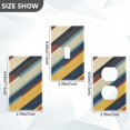 thumbnail image 7 of Yayeee Duplex Wall Plate 1-Gang 4.5"x2.7" Home Receptacle Light Switch Decorative Outlet Cover, Retro Colorful Stripes, 7 of 7
