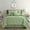 Green, variant on Lanco Leah Diamond 7-Piece Comforter Set, White, King, Fill Polyester, Solid Color