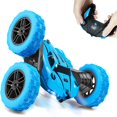 thumbnail image 1 of Hweilai Voiture Cascade Télécommandée 360°, Voiture RC 2.4 GHz, Double Face avec Télécommandes, Lumières de Roue, 4 Batteries, Voiture Tout-Terrain 4WD, 1 of 5