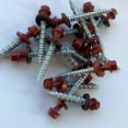 thumbnail image 5 of Metal Roofing Screws-#10 x 1.5” – Self tapping Hex Head with EPDM Rubber Washer – for Metal to wood, Corrugated Roofing, Siding, Sheds, pancake screw - ¼” Hex drive Easy Installation - RED Color (250), 5 of 7