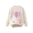 thumbnail image 1 of Posijego Chandail Mignon pour Fille Petite Fille Tricoté à Manches Longues Chandail Chandails Mode Automne Hiver Vêtements, 1 of 3