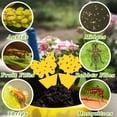 thumbnail image 5 of QARUN 96Pcs Fruit Fly Traps Yellow Sticky Traps Fungus Gnat Traps Insect Bug Traps for Indoor Outdoor Kitchen Plants Whitefly Mosquitos Fungus Gnats Flying Insects, 5 of 7
