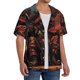 thumbnail image 2 of Fotbe Dark Skull King Throne Camisa Estampada de Manga Corta para Hombre, Casual de Verano, Estilo Playero, Sin Arrugas-4X-Large, 2 of 5