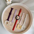 thumbnail image 3 of Pulsera Delgada De Silicona Para iWatch Watch 42mm 38mm 40mm 44 41 45mm Correa Series 8/7/6/5/4/3/2/1/SE Mujer Slim Sports Band, 3 of 4