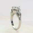 thumbnail image 3 of 2.2Ct Asscher Cut Simulated Diamond Engagement Ring 14K White Gold Plated, 3 of 6