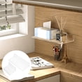 thumbnail image 5 of 2 Sets  Bathroom Shelves Floating Shelves Wall Mount Shelves for Bottles Toothbrush Cup, 5 of 6