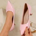 thumbnail image 2 of Msgweeeg High Heels for Women Shoe Women's Fashionable Casual Style Comfortable Plus Size Solid Color Elegant Shallow Mouth French Pointed Comfortable High Heels for Work & Office, 2 of 10