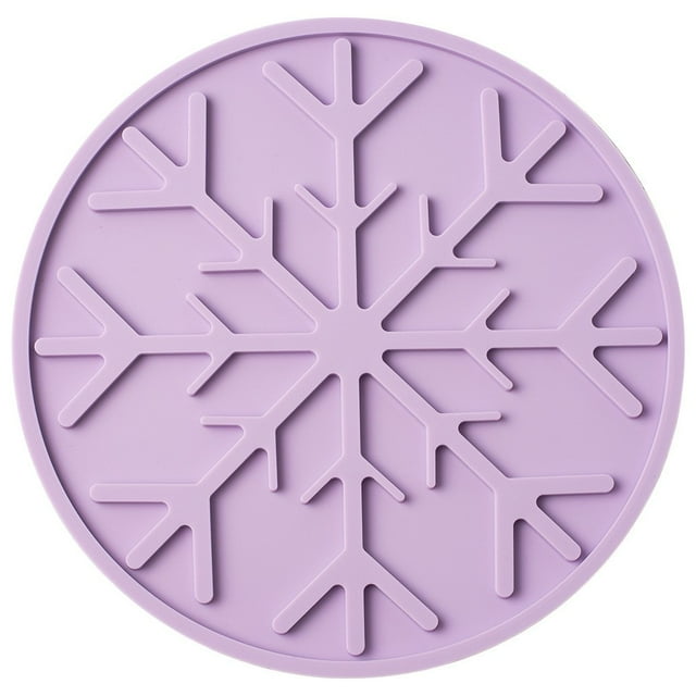 Tapis Anti-Brûlure Violet en Silicone Résistant à la Chaleur pour Comptoirs de Cuisine et Tables (1Pcs) Rkxzt