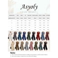 thumbnail image 3 of Asyoly Womens Jumpsuits Casual High Waist Short Sleeve V Neck Button Belted Wide Leg Jumpsuits with Pockets, 3 of 7
