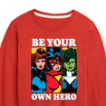 thumbnail image 3 of Marvel - Be Your Own Hero - Toddler And Youth Long Sleeve Graphic T-Shirt, 3 of 5