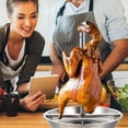 thumbnail image 1 of PAMINGONO Outdoor Grill Rack Grilled Chicken Rack Stainless Steel for Outdoor Grillers 1Set, 1 of 6