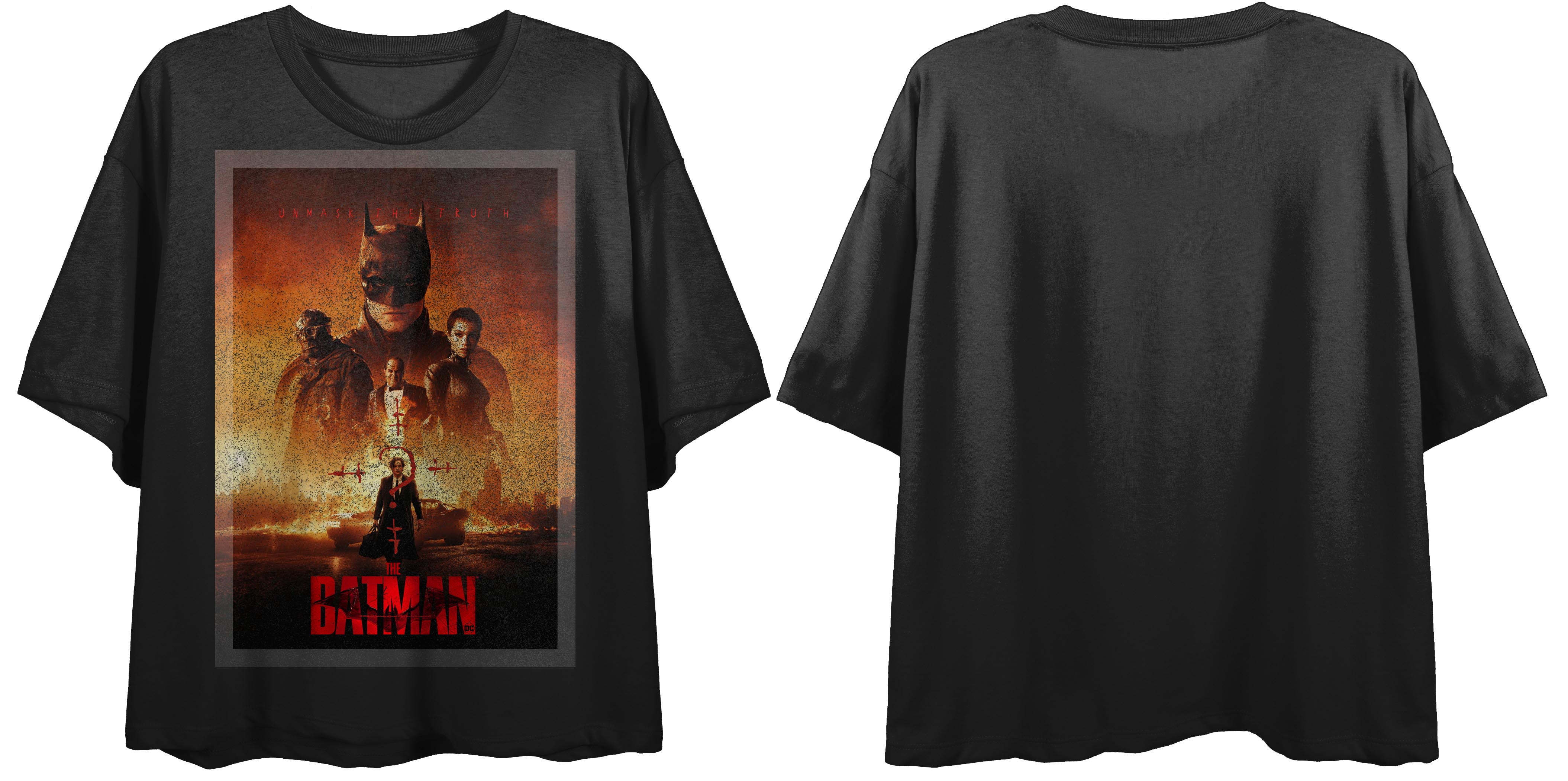 T-Shirt Femme Batman Graphique Floral - Taille XS - Occasion Très Bon État
