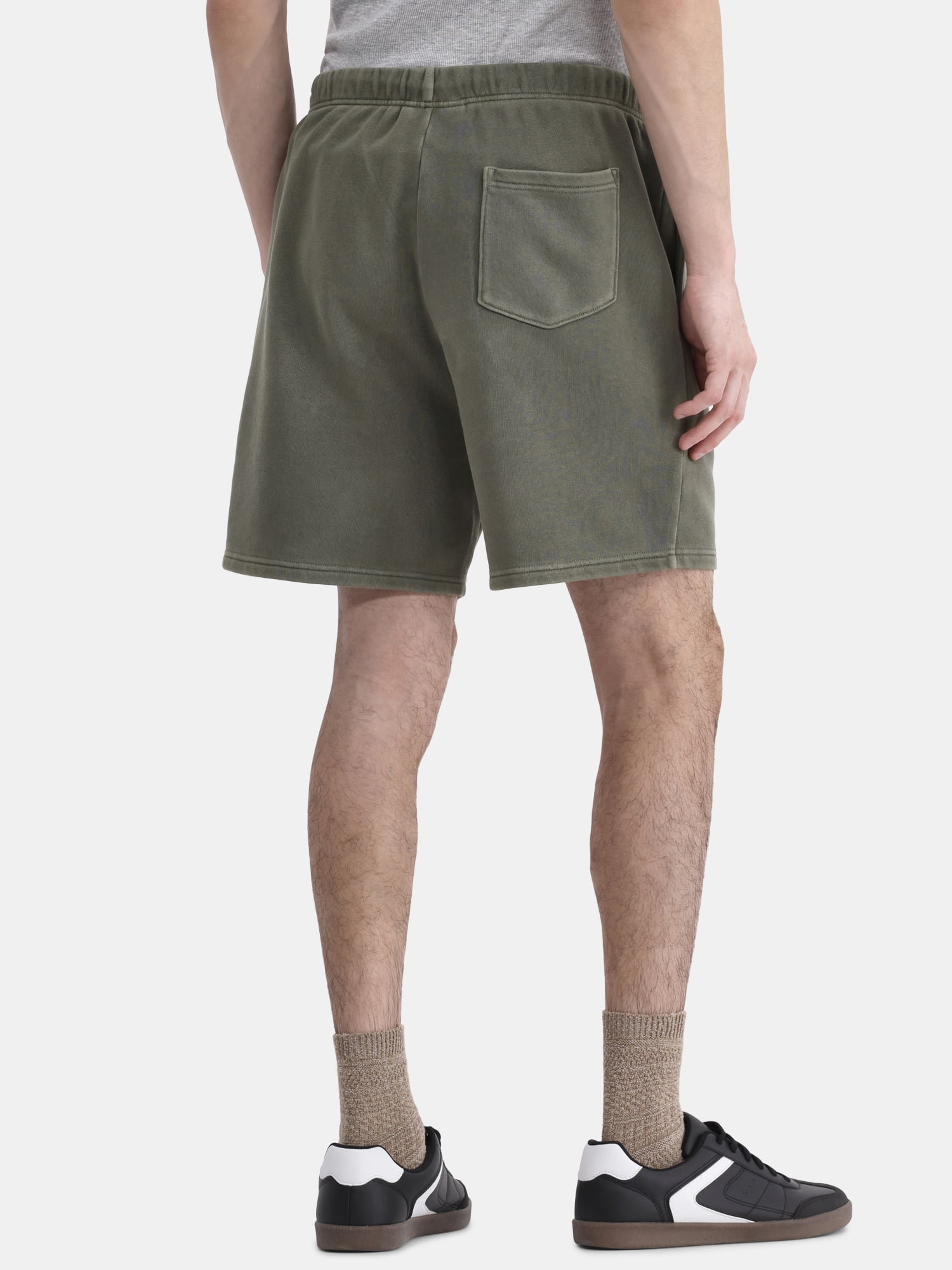 No Boundaries Soft Fleece Jogger Shorts, 6" Inseam, Men's and Big Men's