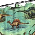 thumbnail image 3 of Colorful Dinosaurs Scientific Name Pattern Shower Curtain 84"x72" ,Bathroom Decorative Shower Curtains Set with 12 Hooks,Modern Waterproof Washable Shower Curtain, 3 of 6