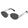 thumbnail image 1 of Gafas de Sol SOJOS Retro Ovaladas con Protección UV400 Plata, 1 of 7