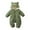 Z3 Army Green, variant on Baby Bear Hooded Jumpsuit - -Lined Winter Outfit, Ultra-Soft Romper,Size:12-18 Months