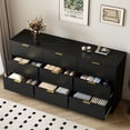 thumbnail image 3 of CQSXDA 9 Drawer Storage Cabinet in Classic Design, 63 Inch Wooden Dresser Ideal for Bedroom and Living Room Use, 3 of 11