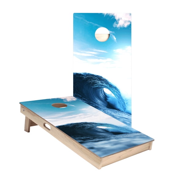 Ocean Wave Star Cornhole Boards