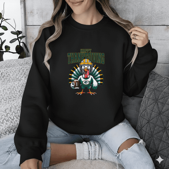 Green Bay Thanksgiving Retro Vintage Funny Green Bay Football Sweatshirt up to size 5XL