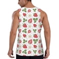 thumbnail image 3 of Haiem Strawberry Men Workout Tank Top Gym Bodybuilding Sleeveless Muscle T Shirts Athletic Tank Breathable Workout Shirt-Medium, 3 of 9