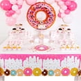 thumbnail image 6 of vlrwzc Donut Theme Reusable Picnic Table Cover Rectangle Party Tablecloth, 6 of 7