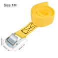 thumbnail image 4 of Uxcell 0.3ft Cam Buckle Tie Down Lashing Strap Polypropylene Yellow 2pack, 4 of 6