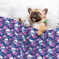 thumbnail image 3 of Disketp Skull Flower Dog Blanket/Bed Cover for Dogs and Cats,Puppy Essentials-Small, 3 of 8