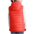 thumbnail image 6 of Wovilon Kids' Hooded Puffer Vest, Sleeveless Quilted Zip-Up Jacket with Side Pockets, Lightweight Layering Outerwear for Girls and Boys Ages 3-14, 6 of 9