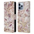 thumbnail image 1 of Micklyn Le Feuvre Marble Patterns Dusty Rose And Coral Art Deco Marbling Pattern Leather Book Wallet Case Cover Compatible with Apple iPhone 13 Pro Max, 1 of 6