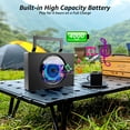 thumbnail image 4 of Reproductor de CD portátil ROADOM Boombox Bluetooth batería de 4000mAh, 4 of 7