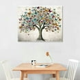 thumbnail image 2 of ONETECH Butterfly Pictures Wall Art Large Tree of Life Painting on Canvas Framed Colorful Butterflies Prints Artwork for Living Room Bedroom Decor- 20x16 Inch, 2 of 3