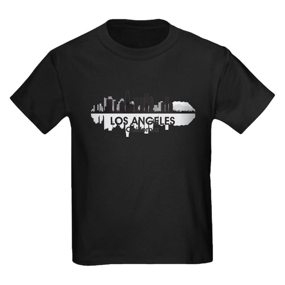 CafePress - Los Angeles Skyline Kids Dark T Shirt - Dark T-Shirt Kids XS-XL