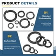 thumbnail image 3 of 120 Pcs M2 Split Lock Washer Spring Lock Washer 2.2mm ID 3.3mm OD 0.9mm Thick, 3 of 6