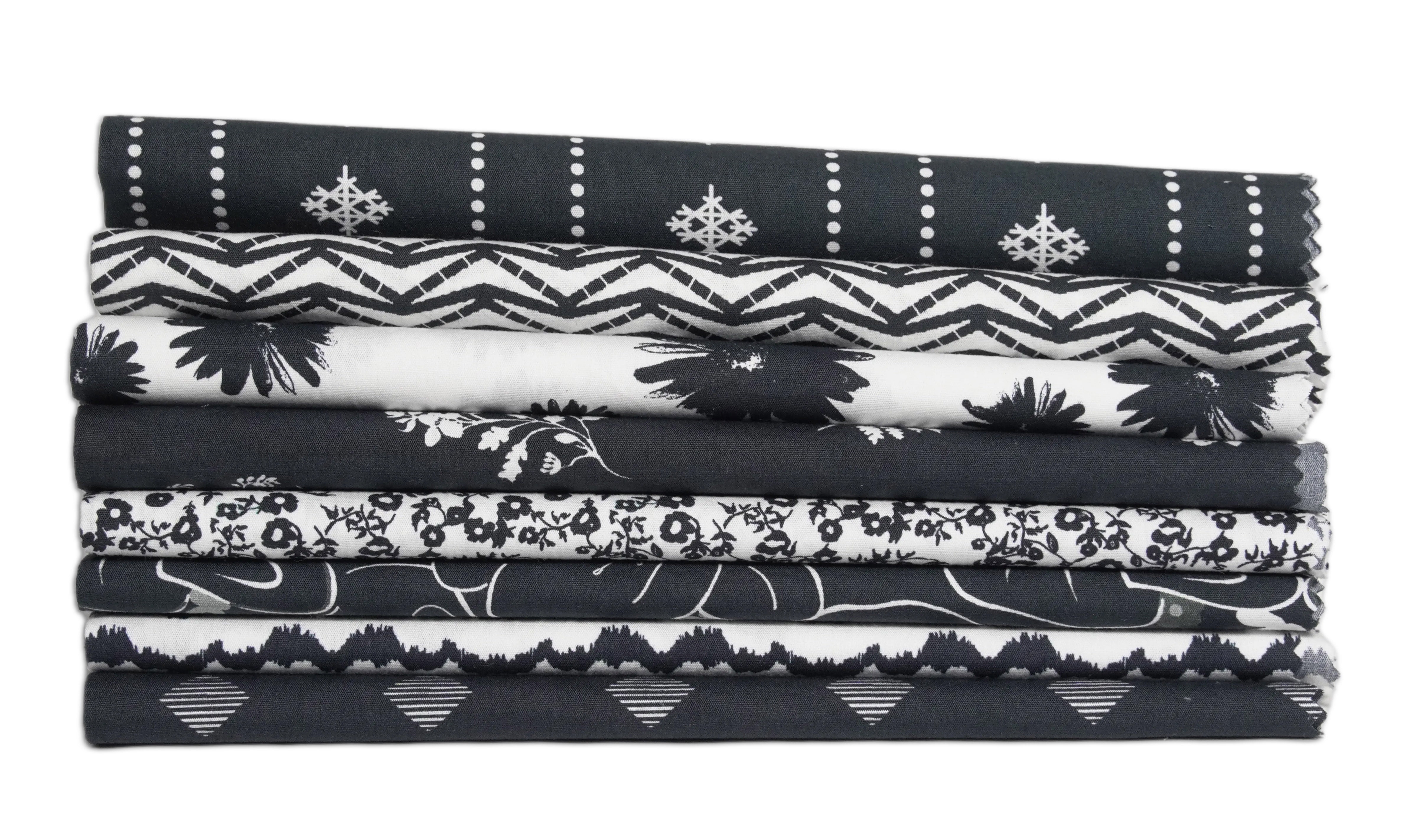Soimoi 8 Pc Fat Quarter Bundle- Florals Print 18"x 22" DIY Patchwork- 100% Cotton Pre-Cut Quilting Fabric Multicolor