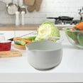 thumbnail image 1 of Ensaladera con vertedor, utensilio de cocina práctico, apto para uso alimentario, ligero, fácil de limpiar, cuenco para mezclar multifuncional. 2 litros, 1 of 8