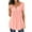 Pink, variant on DondPO Tshirts for Women,Short Sleeve Shirts Top T-Shirt For Women Short Sleeve Outdoor Loose Causal T-shirt V Neck T Shirts,Basic Tees, Items,Grey L