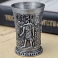 thumbnail image 4 of Vaso de chupito de whisky, minitaza de metal vintage en relieve a mano, adornos de decoración de regalo (lata antigua), 4 of 7