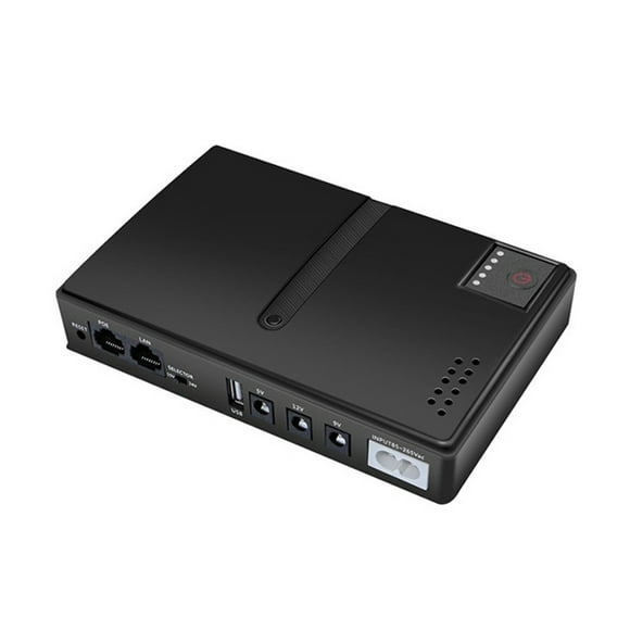 DC UPS Battery Backup Uninterruptible Power Supply 85‑265V UPS Battery Replaceable US-Plug